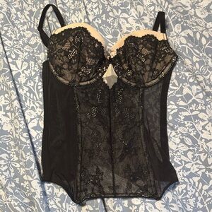 Victoria's Secret Black Lace Corset